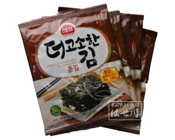 画像1:  キムパに使う大きい韓国ヘピョ海苔　7枚×5袋  (1)