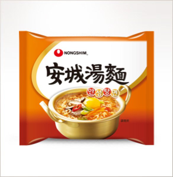 画像1: 【農心】安城湯麺　アンソンタンミョン　125g (1)