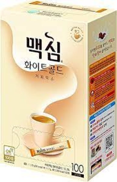 画像1:  【Maxim】 ホワイトゴールドコーヒーミックス 100本(白)/韓国コーヒー  (1)